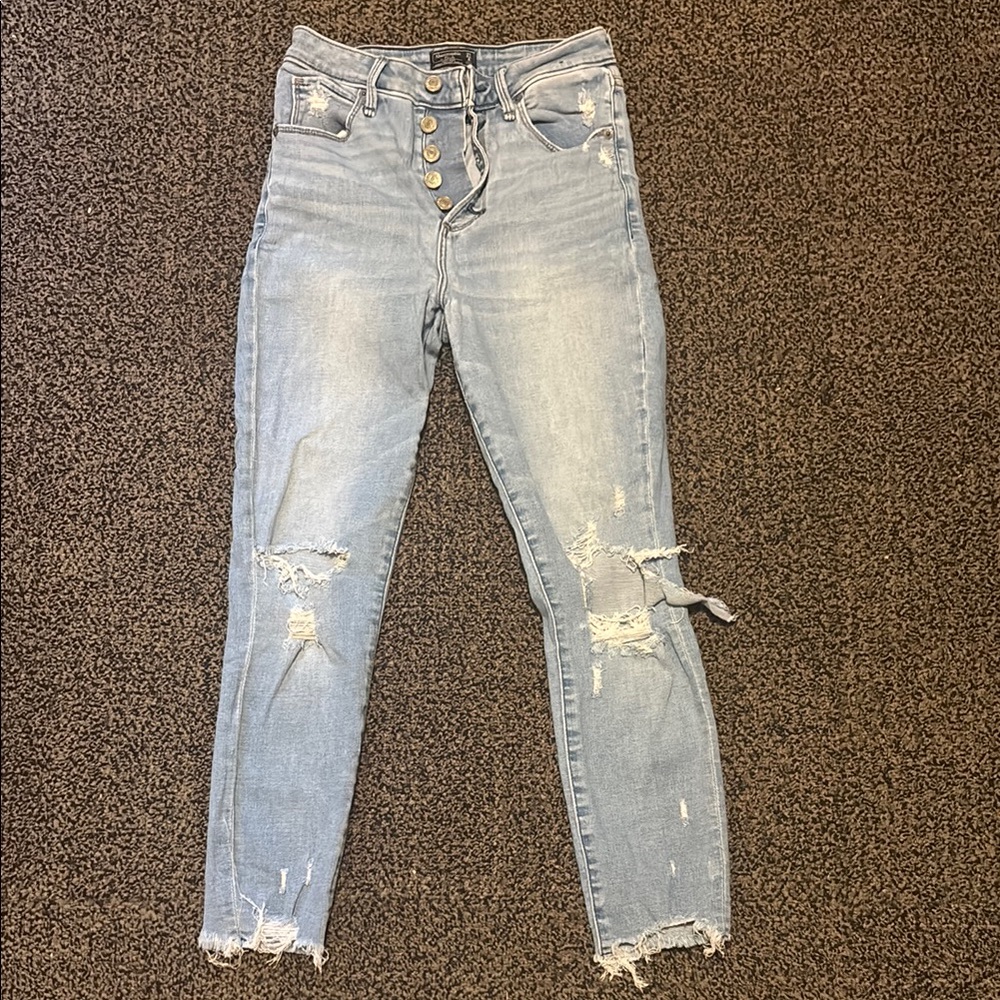Abercrombie & Fitch High Rise Blue Jeans